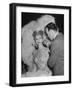 Chorus Girl Getting Makeup Applied During Production of the Movie "The Ziegfeld Follies"-John Florea-Framed Photographic Print