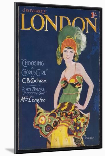 Chorus Girl of the 20s-Wilton Williams-Mounted Art Print