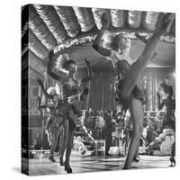 Chorus Girls Dancing During Show at Latin Quarter-George Silk-Stretched Canvas