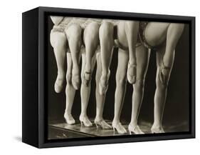 Chorus Girls Lining Up Showing Legs-Bettmann-Framed Stretched Canvas