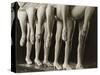 Chorus Girls Lining Up Showing Legs-Bettmann-Stretched Canvas