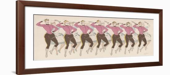Chorus Line at the Alhambra Theatre-MARS (Maurice Bonvoisin)-Framed Art Print