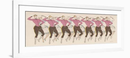 Chorus Line at the Alhambra Theatre-MARS (Maurice Bonvoisin)-Framed Premium Giclee Print