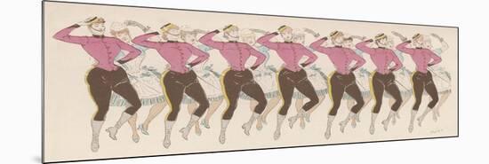 Chorus Line at the Alhambra Theatre-MARS (Maurice Bonvoisin)-Mounted Premium Giclee Print