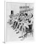Chorus Line Girls on Chairs-null-Framed Art Print