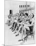 Chorus Line Girls on Chairs-null-Mounted Art Print