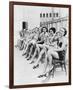 Chorus Line Girls on Chairs-null-Framed Art Print