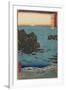 Choshi Beach at the Open Sea, Shimosa Province, August 1853-Utagawa Hiroshige-Framed Giclee Print