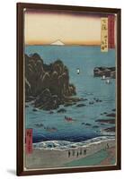 Choshi Beach at the Open Sea, Shimosa Province, August 1853-Utagawa Hiroshige-Framed Giclee Print