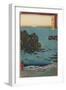 Choshi Beach at the Open Sea, Shimosa Province, August 1853-Utagawa Hiroshige-Framed Giclee Print