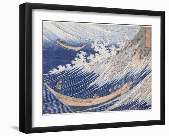 Chôshi dans la province de Chiba-Katsushika Hokusai-Framed Giclee Print