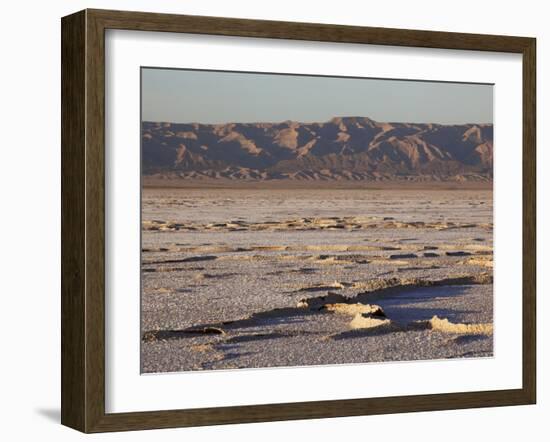 Chott El Jerid, Flat Dry Salt Lake Between Tozeur and Kebili, Tunisia, North Africa, Africa-Dallas & John Heaton-Framed Photographic Print