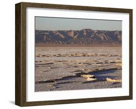 Chott El Jerid, Flat Dry Salt Lake Between Tozeur and Kebili, Tunisia, North Africa, Africa-Dallas & John Heaton-Framed Photographic Print