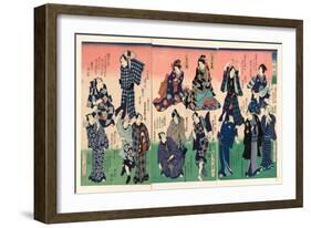 Chotto Hitokuchi Hauta No Ateburi-Toyohara Kunichika-Framed Giclee Print