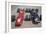 Chris Amon and Jackie Stewart at the British Grand Prix, Silverstone, Northamptonshire, 1967-null-Framed Photographic Print