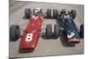 Chris Amon and Jackie Stewart at the British Grand Prix, Silverstone, Northamptonshire, 1967-null-Mounted Photographic Print