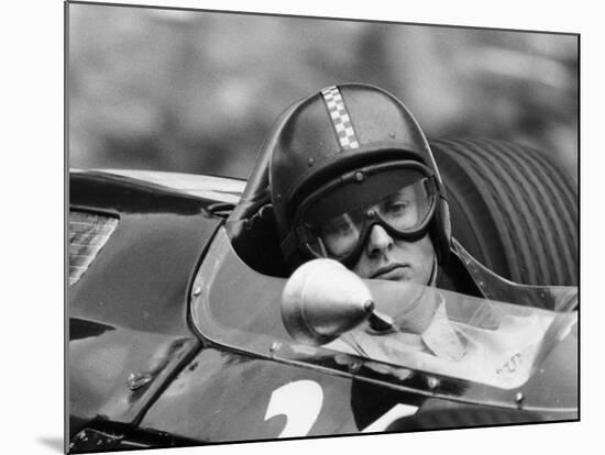 Chris Amon in a Lotus 25-Brm V8, French Grand Prix, Rouen, 1964-null-Mounted Photographic Print