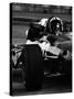 Chris Amon in Ferrari during 1967 Italian Grand Prix-null-Stretched Canvas