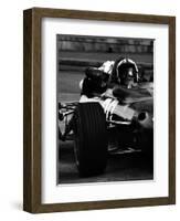 Chris Amon in Ferrari during 1967 Italian Grand Prix-null-Framed Photographic Print