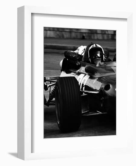 Chris Amon in Ferrari during 1967 Italian Grand Prix-null-Framed Photographic Print