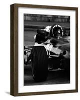 Chris Amon in Ferrari during 1967 Italian Grand Prix-null-Framed Photographic Print