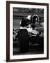 Chris Amon in Ferrari during 1967 Italian Grand Prix-null-Framed Photographic Print