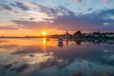 Sunset at Bosham in West Sussex-Chris Button-Photographic Print