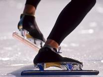 Detail of Speed Skater,S Feet at the Start, Inzell-Chris Cole-Laminated Photographic Print