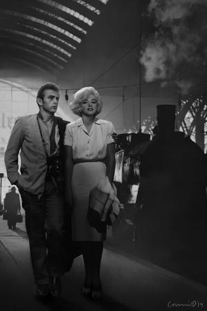 James Dean and Marilyn at the Station