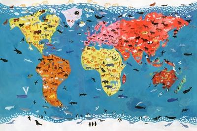 World Map of Wild Animals