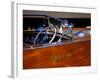 Chris Craft Classic Wooden Powerboat, Seattle Maritime Museum, Lake Union, Washington, USA-William Sutton-Framed Photographic Print