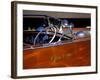 Chris Craft Classic Wooden Powerboat, Seattle Maritime Museum, Lake Union, Washington, USA-William Sutton-Framed Photographic Print