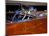 Chris Craft Classic Wooden Powerboat, Seattle Maritime Museum, Lake Union, Washington, USA-William Sutton-Mounted Photographic Print