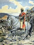 Emperor Negus Menelik II of Ethiopia at Battle of Adwa 1896-Chris Hellier-Photographic Print