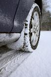 Car on Rural Road in Winter-Chris Henderson-Photographic Print