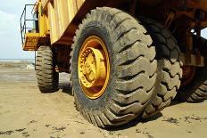 Tires on Construction Vehicle-Chris Henderson-Photographic Print