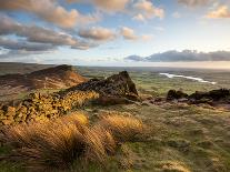 Sunset at the Roaches Including Tittesworth Reservoir, Staffordshire Moorlands, Peak District Natio-Chris Hepburn-Photographic Print