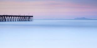 Sunset Through Oceanside Pier-Chris Moyer-Photographic Print