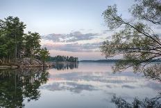 USA, New York State. Calm autumn morning on Green Lake, Green Lakes State Park.-Chris Murray-Photographic Print