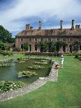 Lily Gardens and Strode House, Barrington Court, Somerset, England, United Kingdom-Chris Nicholson-Photographic Print