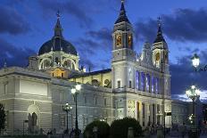 Spain, Madrid, Cathedral Nuestra Senora De Alpudena, Twilight-Chris Seba-Photographic Print
