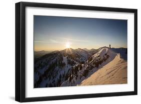 Chris Smith, Flagstaff Peak Dawn, Wasatch Mountains-Louis Arevalo-Framed Photographic Print