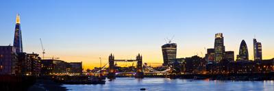 London Skyline Panoramic-chrisd2105-Stretched Canvas