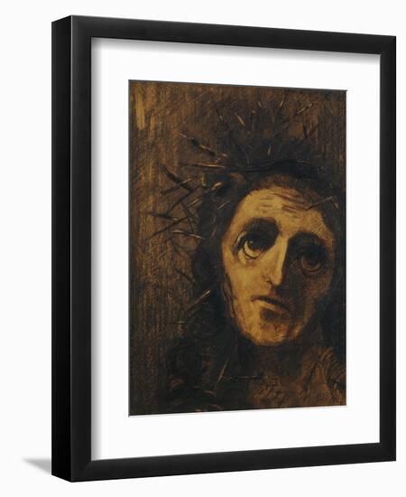 Christ, 1880-Odilon Redon-Framed Giclee Print