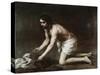 Christ After the Flagellation-Bartolome Esteban Murillo-Stretched Canvas