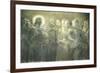 Christ Among Apostles-Gaetano Previati-Framed Giclee Print