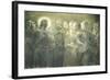 Christ Among Apostles-Gaetano Previati-Framed Giclee Print