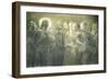 Christ Among Apostles-Gaetano Previati-Framed Giclee Print