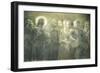 Christ Among Apostles-Gaetano Previati-Framed Giclee Print