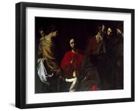 Christ Among the Children-Nicolas Tournier-Framed Giclee Print